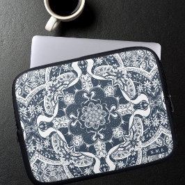 Cute Skunks Mandala Laptop Fodral