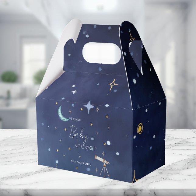 Cute Sky Moon & Stars Celestial Baby Shower  Presentaskar (Skapare uppladdad)