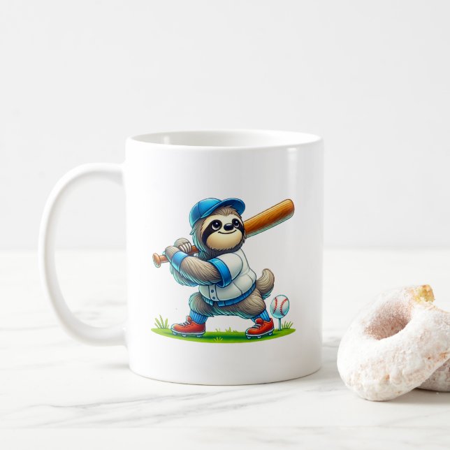 Cute slarth baseball Mugg (Med munk)
