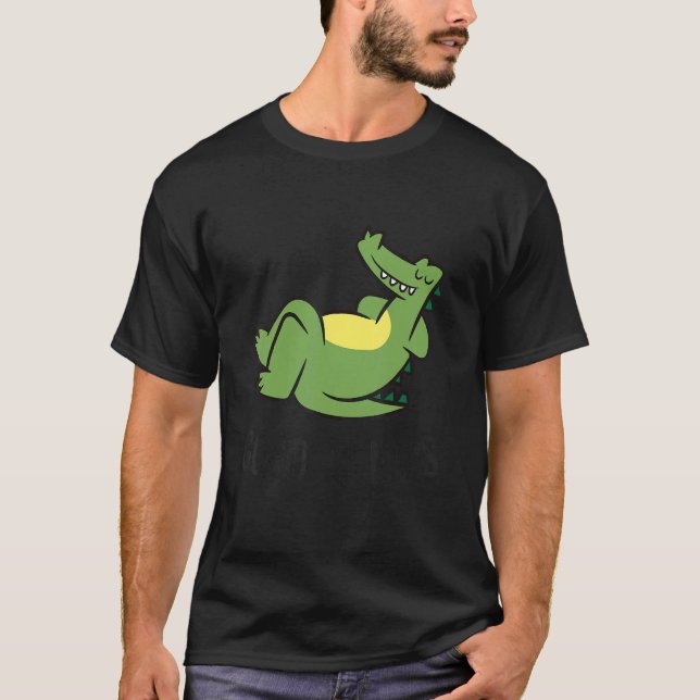 Cute Sleeping Alligator Good At Naps  Alligator T Shirt (Framsida)