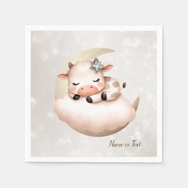 Cute Sleeping Baby djur vacker Pappersservett (Framsidan)