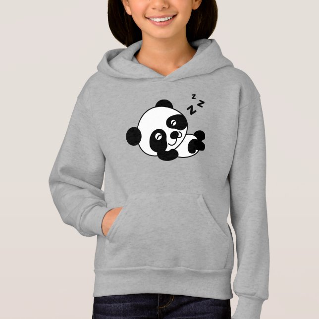Cute Sleeping Baby Panda T Shirt (Framsida)