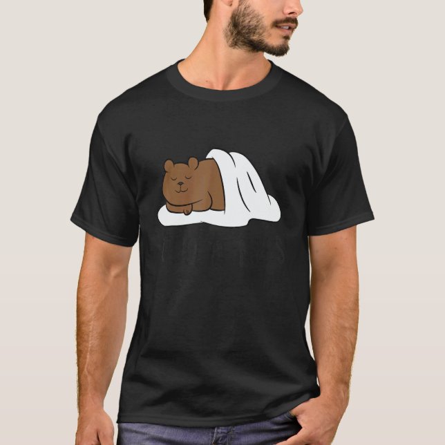 Cute Sleeping Bear Good At Naps  Bear T Shirt (Framsida)
