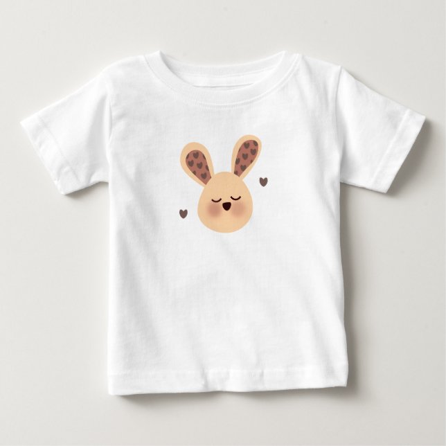 Cute Sleeping Bunny T-Shirt (Framsida)