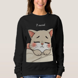 Cute Sleeping Cat I Need a Nap Kawaii Artwork T Shirt