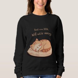 Cute Sleeping Cat Shirt – Relaxing New Year Gift  T Shirt