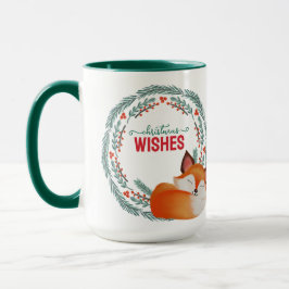 Cute Sleeping Fox Christmas Mugg