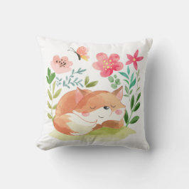 Cute Sleeping Fox Kudde
