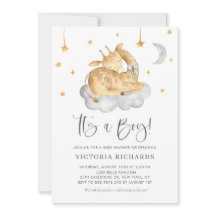 Cute Sleeping Giraffe Grått Det är en pojkvän.