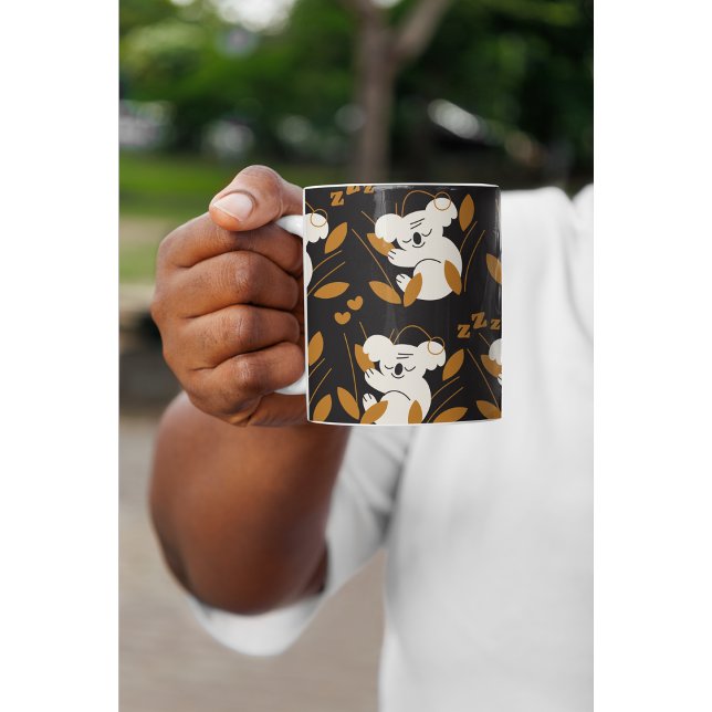 Cute Sleeping Koala Mug – Cozy Minimalist Animal  Kaffemugg (Skapare uppladdad)