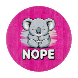 Cute Sleeping Koala “Nope” Funny Cartoon