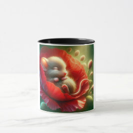 Cute Sleeping Mouse Mugg