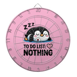 cute sleeping penguin, to do list nothing darttavla