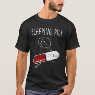 Cute Sleeping Pill Insomnia Pharmas Nurse Pun Car T Shirt