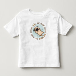 Cute Sleeping Pug Baby Shirt | Eat Sleep Repeat  T