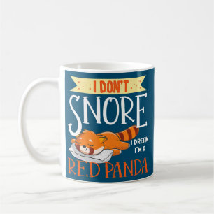 Cute Sleeping Red Panda Graphics Women Manar Kids Kaffemugg