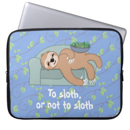 Cute Sleeping Sloth är Lazy Tropical Jungle Laptop Fodral
