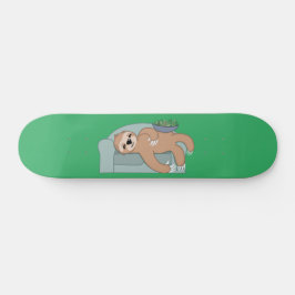 Cute Sleeping Sloth är Lazy Tropical Jungle Mini Skateboard Bräda 18,5 Cm