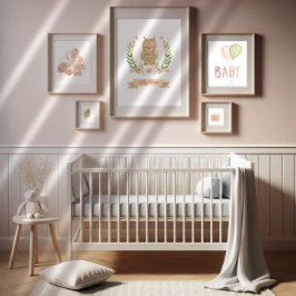 Cute Sleeping Uggla Barn Nursery Wall Art Décor Poster