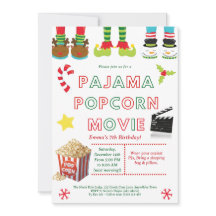 Cute Sleepover Födelsedagsfest inbjudan för barn