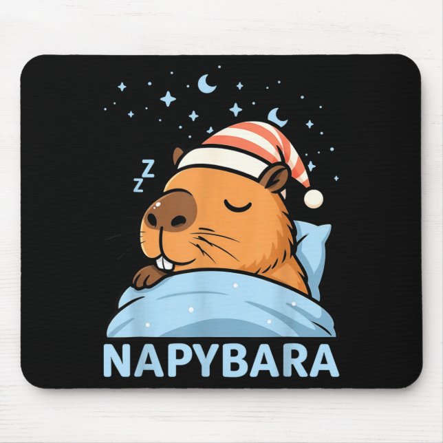 Cute Sleepy Capybara Funny Napybara Pajamas  Musmatta (Framsidan)