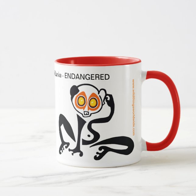 Cute Slender Slow LORIS - Animal Lover - Wildlife  Mugg (Höger)