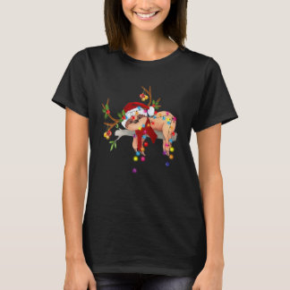 Cute Slog med julen Ljus T Shirt