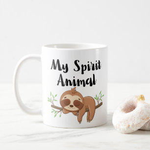 Cute Sloth är min egen sprit-djurkaffe Kaffemugg