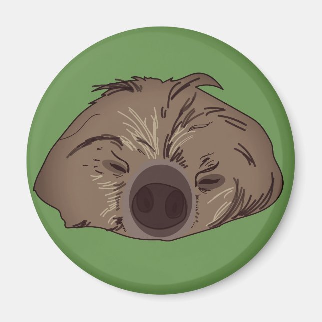 Cute Sloth Art Magnet (Framsidan)