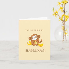Cute Sloth Banana Mjölk Card Kort