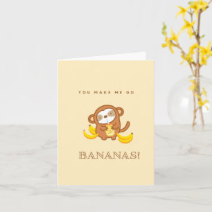 Cute Sloth Banana Mjölk Card Kort