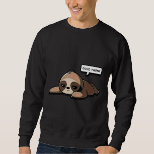 Cute Sloth Bra Night Lång Ärmad Tröja