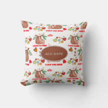 Cute Sloth Brown Mönster I Kärlek You Mamma Hearts