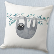 Cute Sloth Dekorativ kudde
