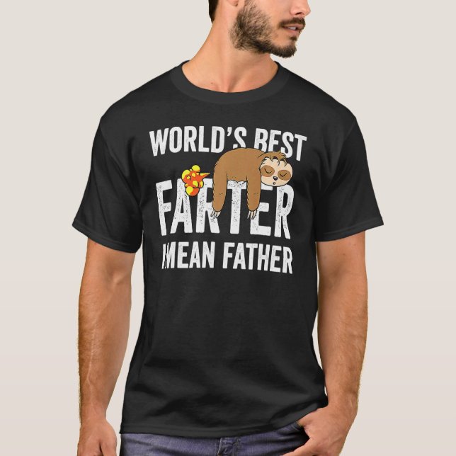Cute Sloth Farter Best Far Stinky Fars dag F T Shirt (Framsida)