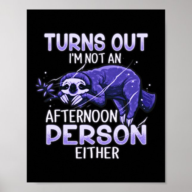Cute Sloth Fibro Lupus Chronic Fatigue Spoonie Sle Poster (Framsidan)