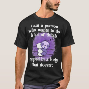 Cute Sloth Fibro Lupus Chronic Fatigue Spoonie Sle T Shirt