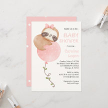 Cute Sloth Flicka Baby Shower