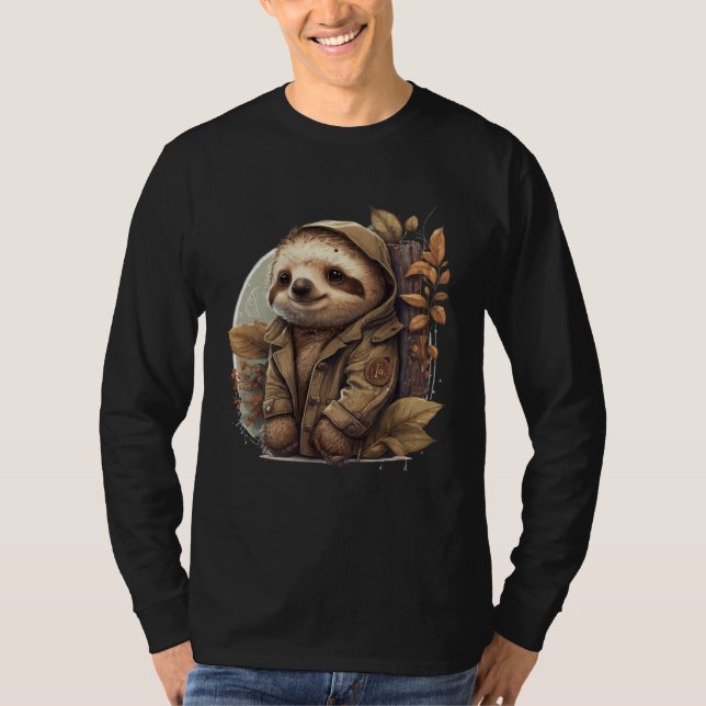 Cute Sloth for Sloth   Small and Tender Sloth T Shirt (Framsida)