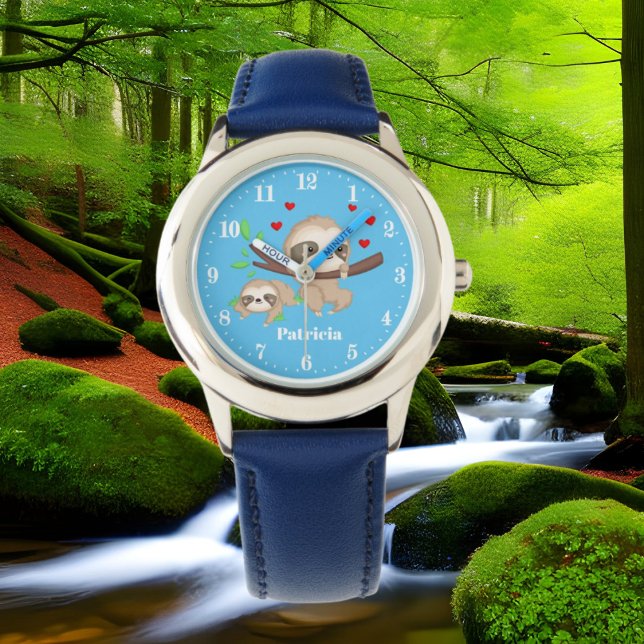 Cute sloth Friendes add namn Armbandsur (Skapare uppladdad)