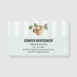 Cute Sloth Hanging uppåt och nedåt vattenfärg