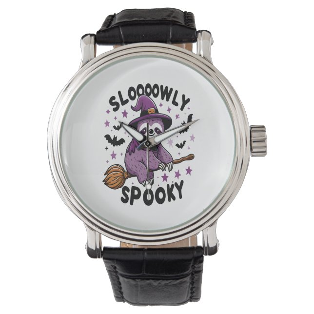 Cute Sloth Happy halloween (2) Armbandsur (Framsida)