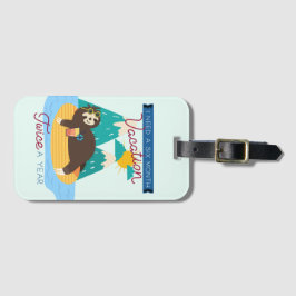 Cute Sloth I behöver en sex månaders vaccinering t Bagagebricka