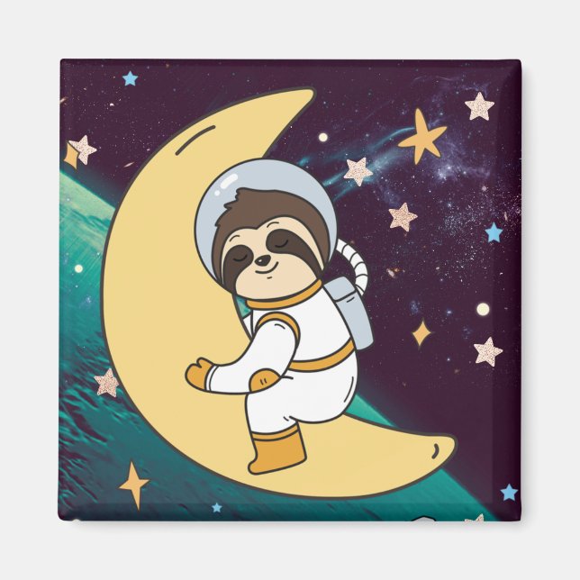Cute Sloth Magnet (Framsidan)