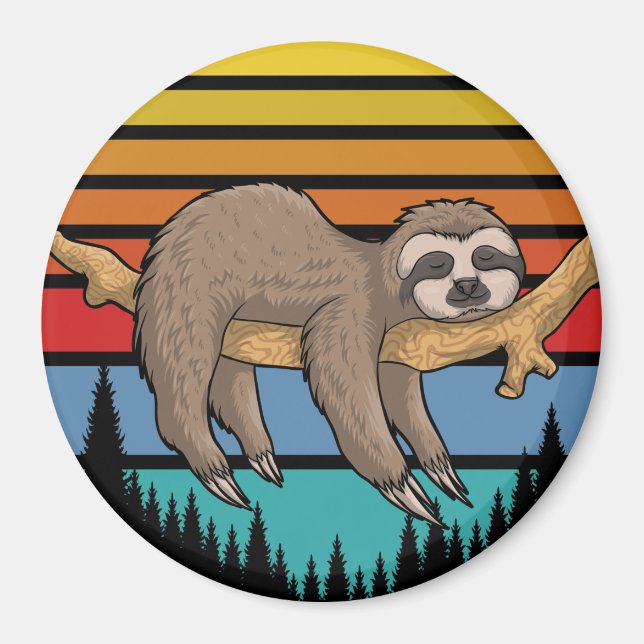 Cute Sloth Magnet (Framsidan)