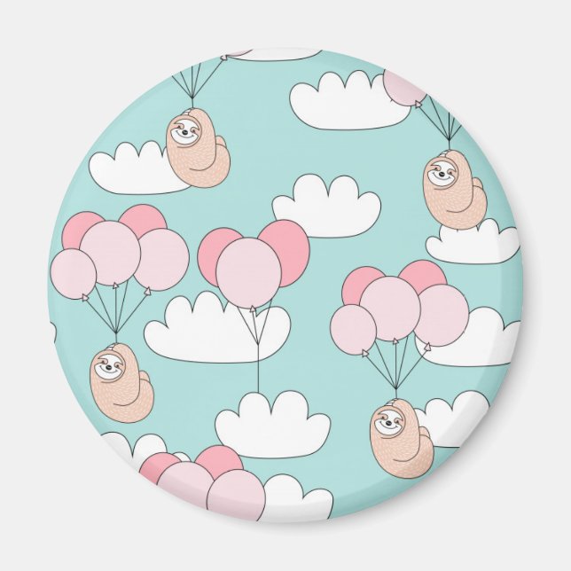Cute Sloth Magnet (Framsidan)