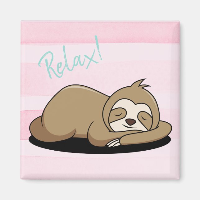 Cute Sloth Magnet (Framsidan)
