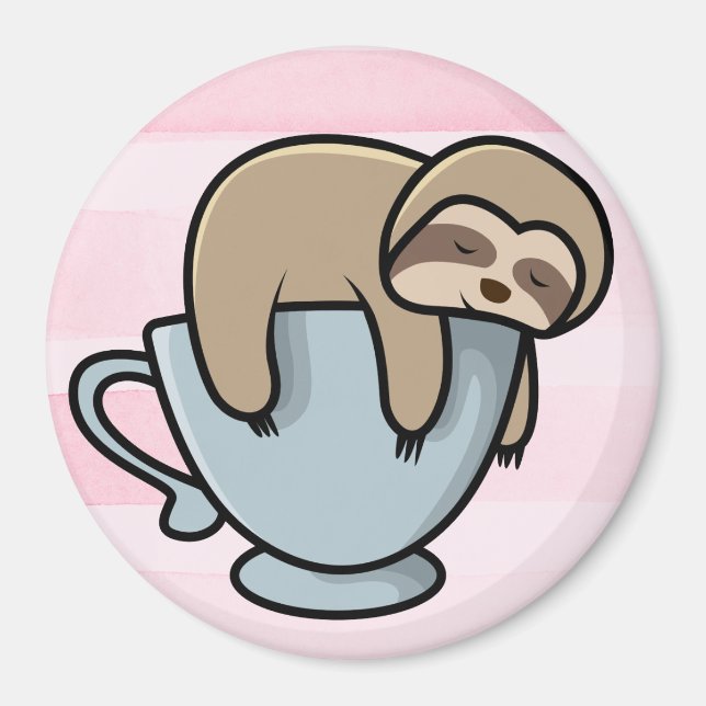 Cute Sloth Magnet (Framsidan)