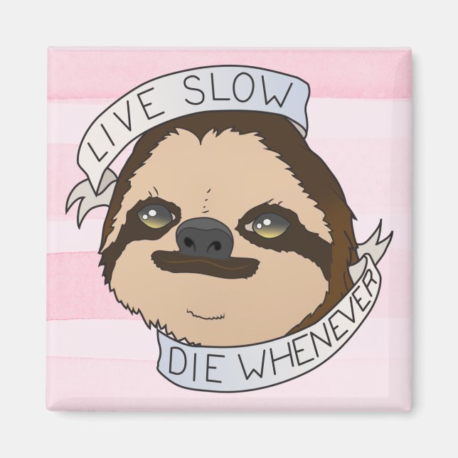 Cute Sloth Magnet (Framsidan)