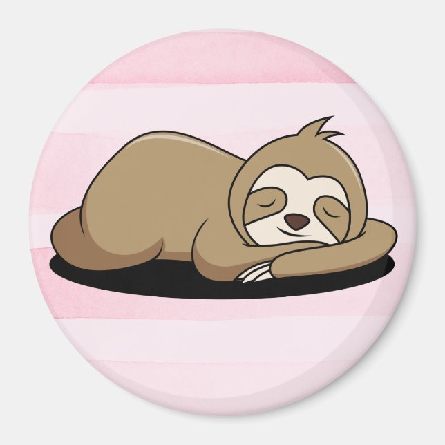 Cute Sloth Magnet (Framsidan)